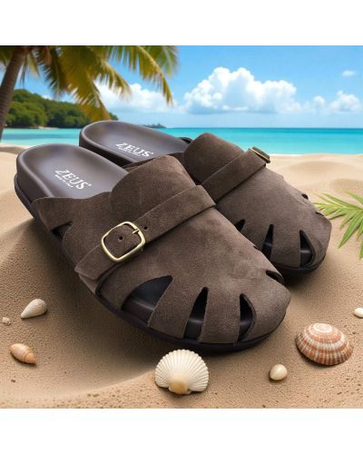 SandaleZeus 27046 daim gris SandaleZeus 27046 daim gris