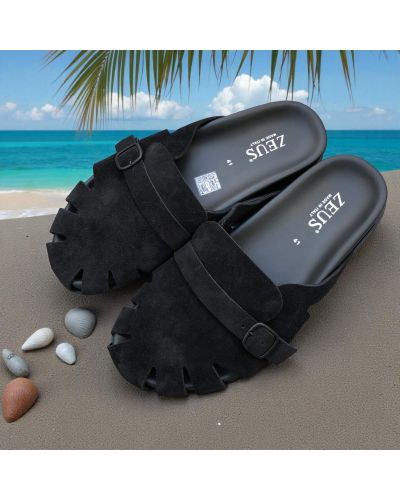 SandaleZeus 27046 daim noir SandaleZeus 27046 daim noir