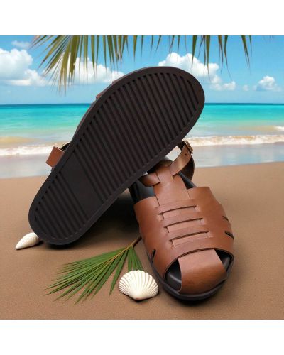 Sandals Zeus 27041 brown leather Sandals Zeus 27041 brown leather