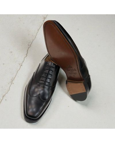 Richelieu à bout flèche Berwick 4771 cuir noir