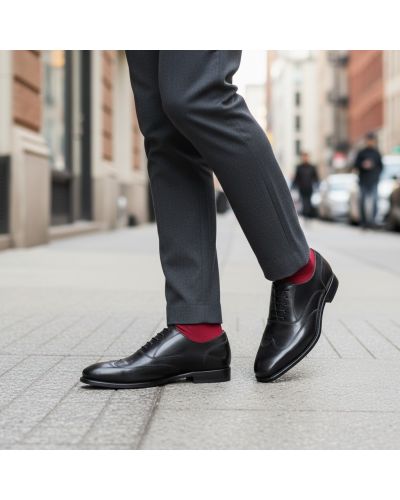 Arrow toe Oxford Berwick 4771 black leather