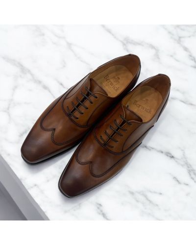 Arrow toe Oxford Berwick 4771 brown leather