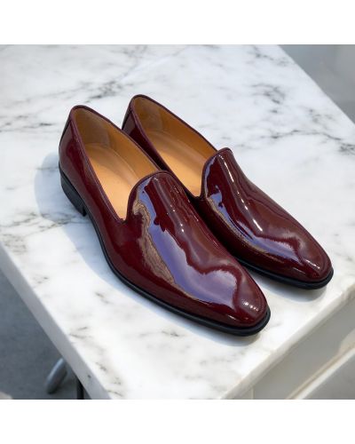 Mocassin slippers Center 51 Baron vernis bordeaux