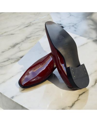 Mocassin slippers Center 51 Baron vernis bordeaux