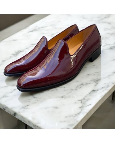 Mocassin slippers Center 51 Baron vernis bordeaux