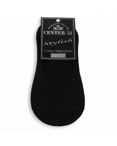 Socquettes en fil coton noir