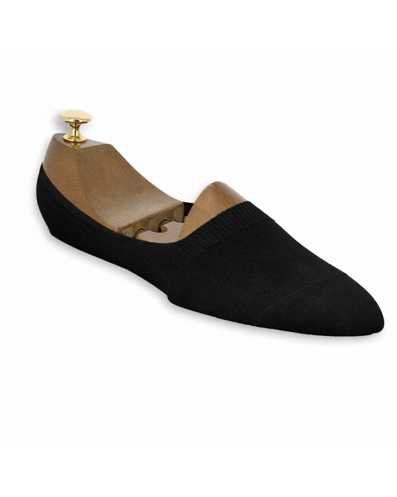 Socquettes en fil coton noir