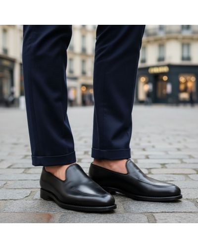 Moccasin John Mendson 13369 black leather