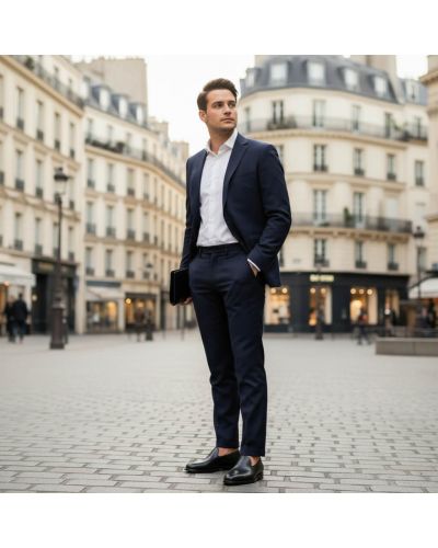 Mocassin John Mendson 13369 cuir noir