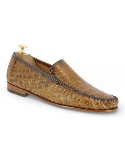 Mocassin Mezlan 7452 véritable crocodile camel