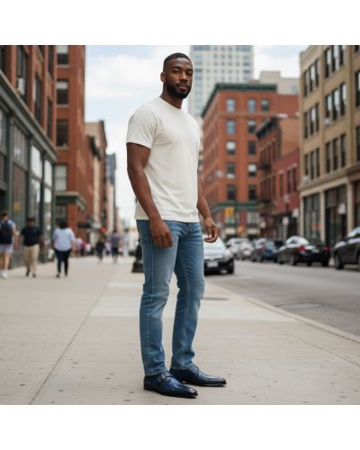 Chaussure à boucle Mezlan 50148 véritable croco bleu marine