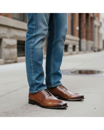 Oxford shoe Berwick 2585 brown leather