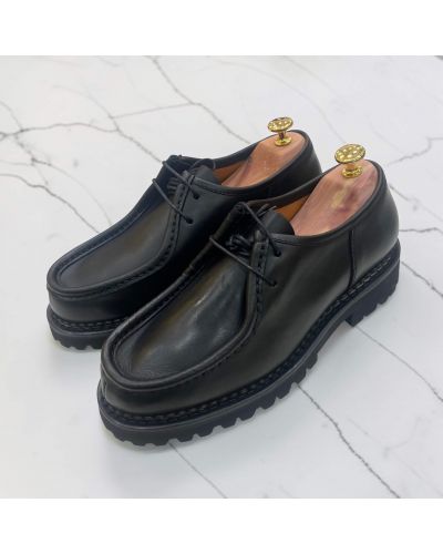 Derby shoe with commando rubber sole John Mendson 14964 black leather