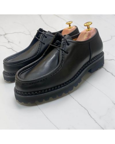 Derby John Mendson 14870 semelle gomme commando cuir noir