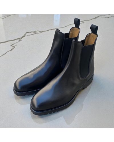 Bottine Chelsea John Mendson 15099 cuir noir