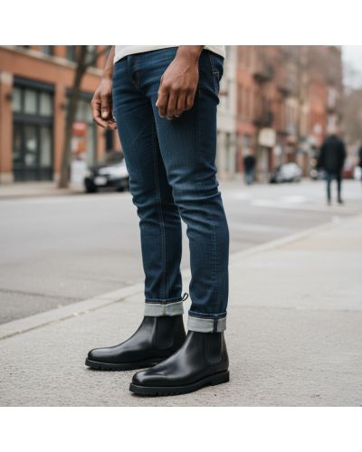 Chelsea gaiter Boot John Mendson 15099 black leather