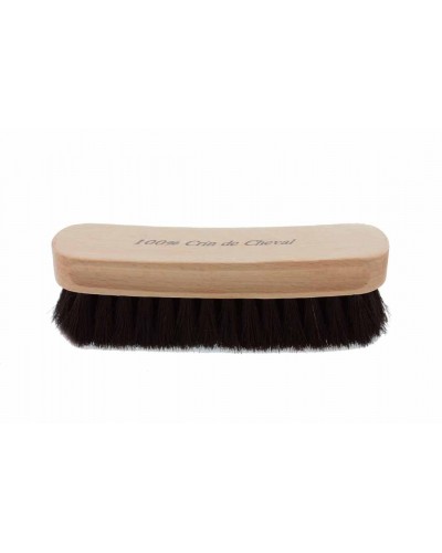 Brosse à lustrer 100% crin de cheval