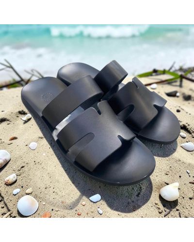 Sandale  Zeus 22207 cuir noir