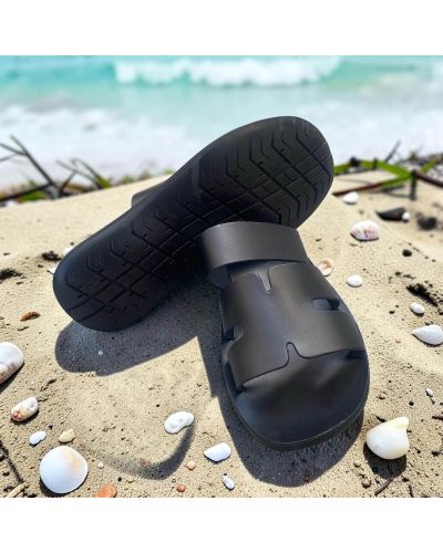 Sandale  Zeus 22207 cuir noir