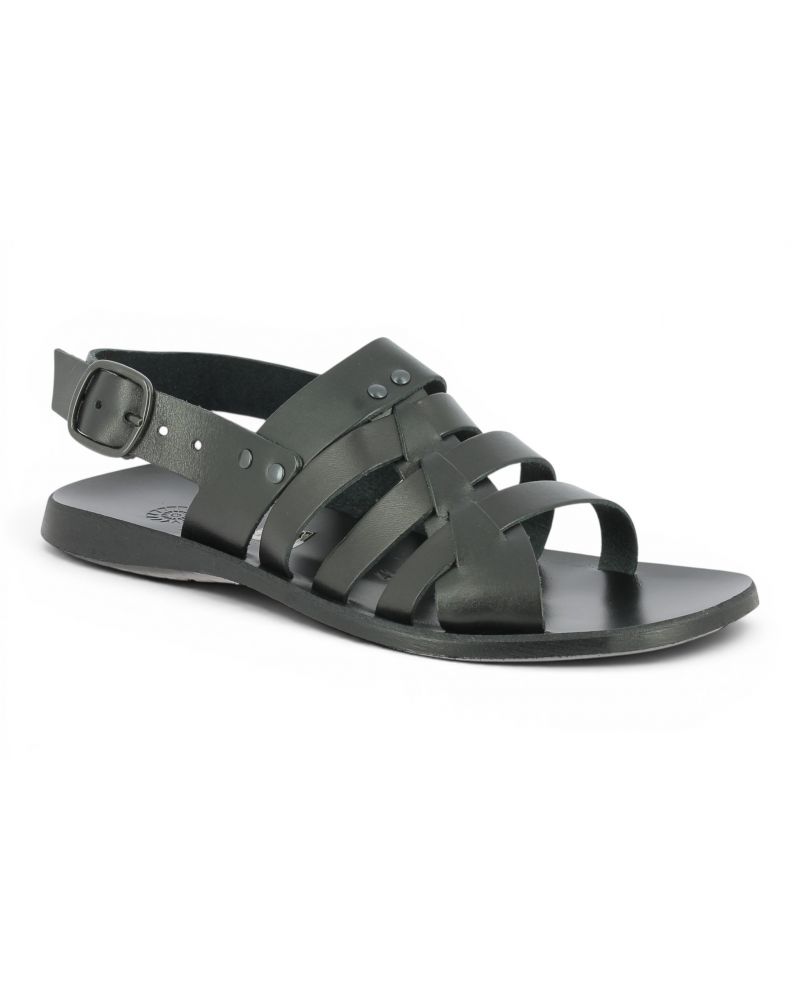 Sandale  Zeus 1145 cuir noir
