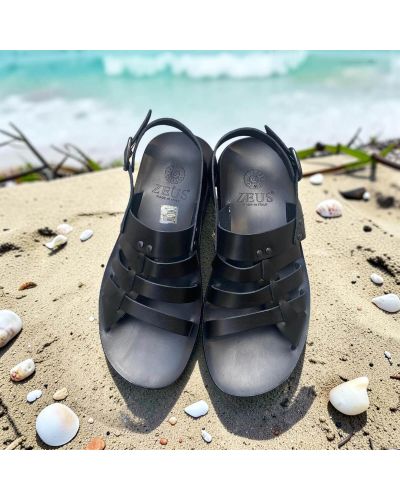 Sandals Zeus 1145 black leather