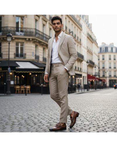 Mocassin Mezlan 50289 véritable lézard marron
