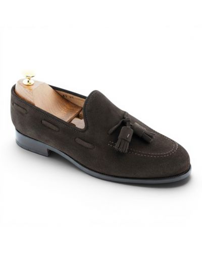 Moccasin with Pompons Center 51 3136D Will brown suede