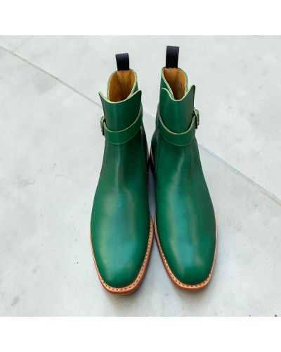 Strap Boot John Mendson 6191 green leather