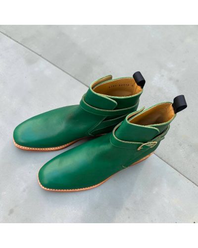 Strap Boot John Mendson 6191 green leather