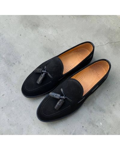 Tassel Loafer John Mendson 14305 black suede