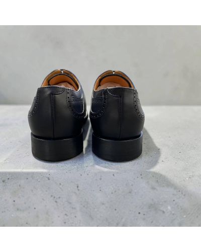 Richelieu Full Brogue wingtip John Mendson 14386 cuir noir