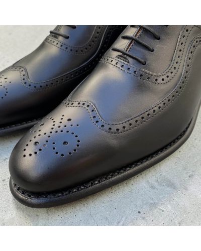 Richelieu Full Brogue wingtip John Mendson 8608 cuir noir