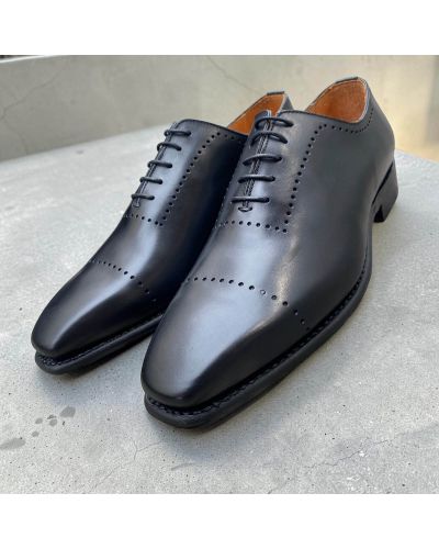 Richelieu One cut Brogue John Mendson 9413 cuir noir