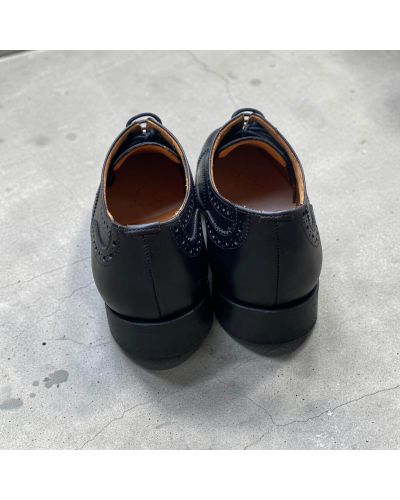 Richelieu Semi Brogue John Mendson 8731 cuir noir