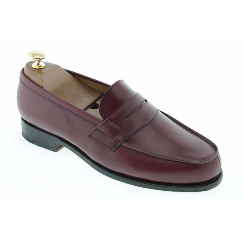 Mocassin John Mendson 2906 Dan cuir bordeaux